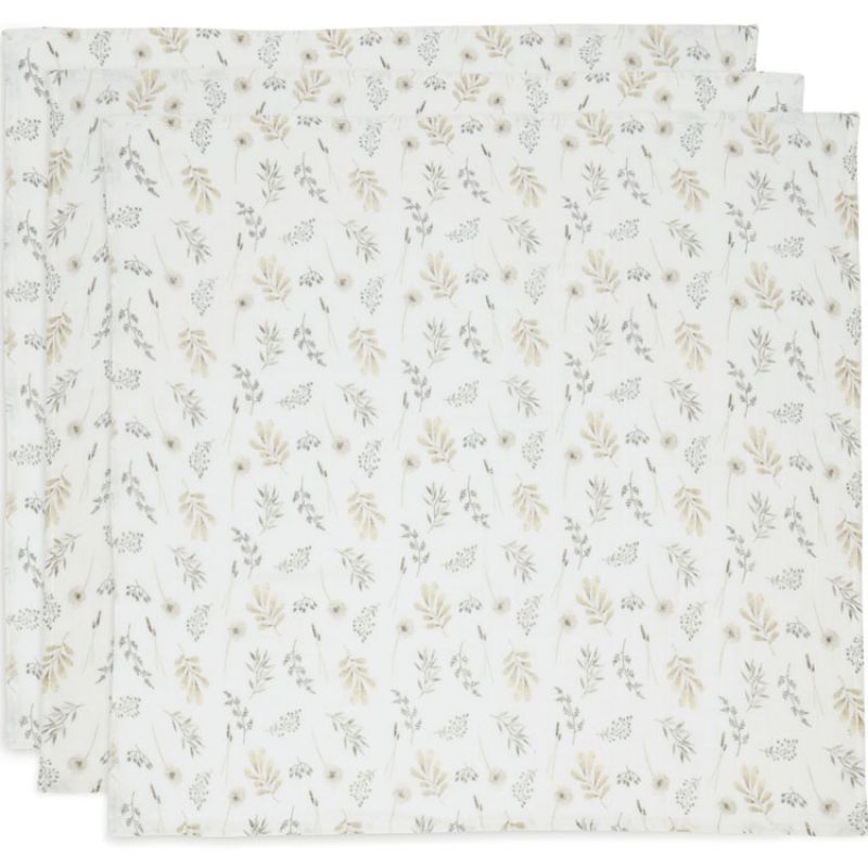 Lot de 3 langes en coton Wild Flowers (70 x 70 cm) Jollein
