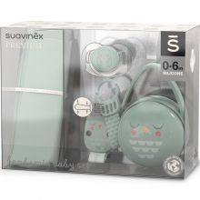 Coffret cadeau naissance Bonhomia vert d'eau (4 pièces)  par Suavinex