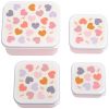 Lot de 4 boîtes à goûter Cœurs - Reconditionné A Little Lovely Company Produit 3