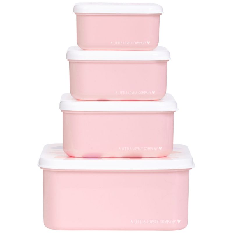 Lot de 4 boîtes à goûter Cœurs - Reconditionné A Little Lovely Company Produit 4