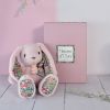 Peluche Lapin rose Copain Câlin (25 cm)  par Histoire d'Ours