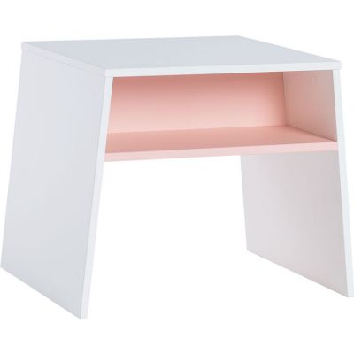 Table enfant Tuli blanc/rose (50 x 59 cm)
