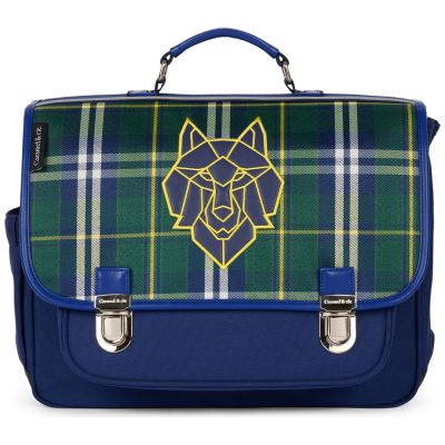 Cartable A4 primaire Wolf Clan Tartan (38 cm) Caramel & Cie