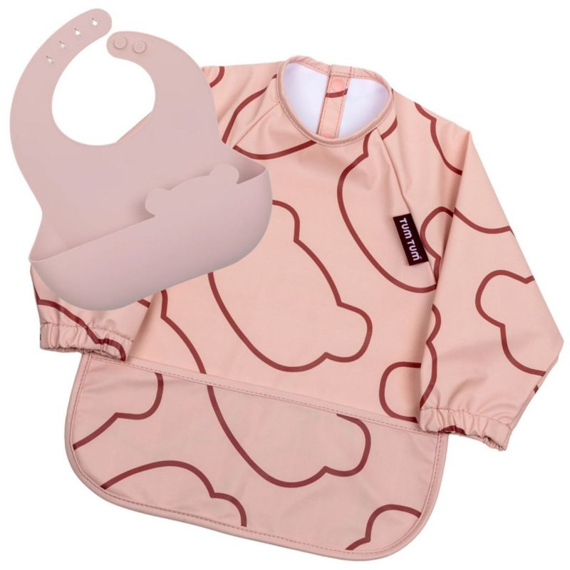 Set de 2 bavoirs Rose TUM TUM Produit 1