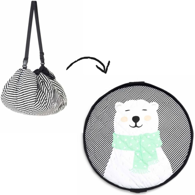 Tapis de jeu nomade 2 en 1 Soft Ours polaire Play&Go