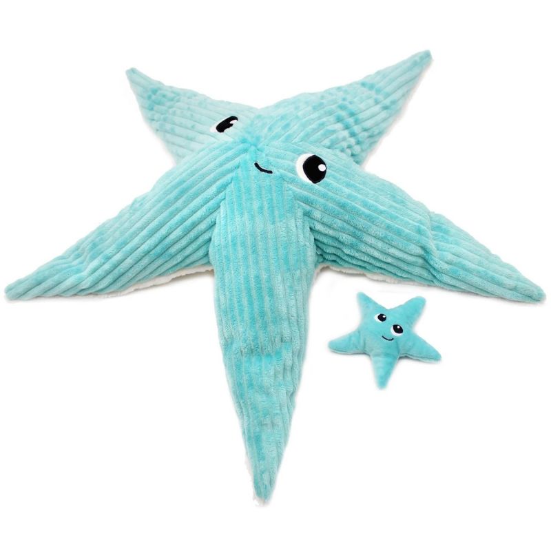 Peluche Etoile de mer maman et bébé Les Ptipotos Aqua (62 cm) Les Déglingos Produit 4