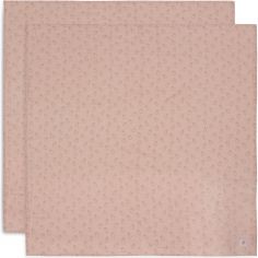 Lot de 2 maxi-langes en coton Miffy Wild Rose (115 x 115 cm) - Jollein