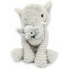Peluche Eléphant maman et bébé Les Ptipotos Gris clair (35 cm) Les Déglingos Produit 3