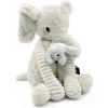 Peluche Eléphant maman et bébé Les Ptipotos Gris clair (35 cm) Les Déglingos Produit 4