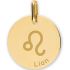Médaille zodiaque Lion personnalisable (or jaune 375°) - Lucas Lucor