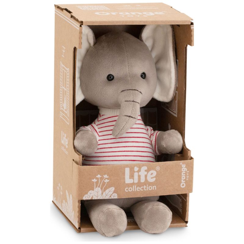 Elephant Bruno (20 cm assis) Orange Toys Packaging 6