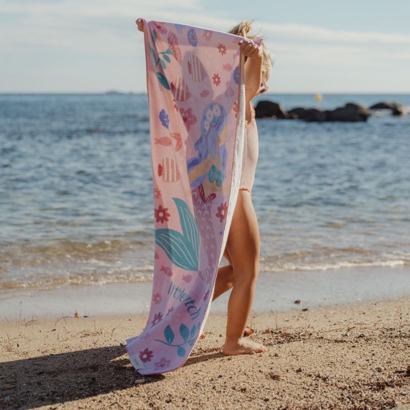 Serviette de plage Dreamy Mermaid Multicolour (60 x 120 cm) Little Dutch Ambiance 5