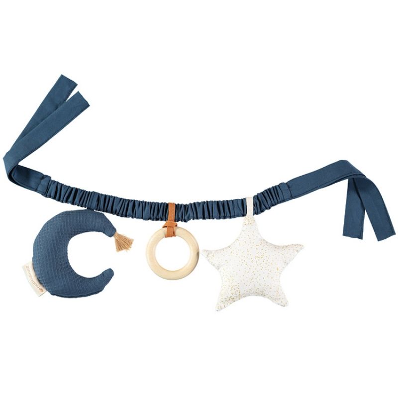Chaîne d'activités étoile et lune bleu marine Nobodinoz