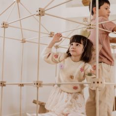 Kit de construction cabane d'intérieur 1001 Cabanes - Pack Grizzly 155 pièces