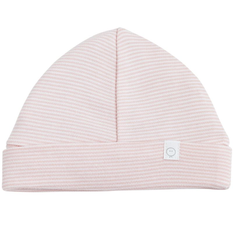 Bonnet en coton et bambou rose clair (0-3 mois) MORI
