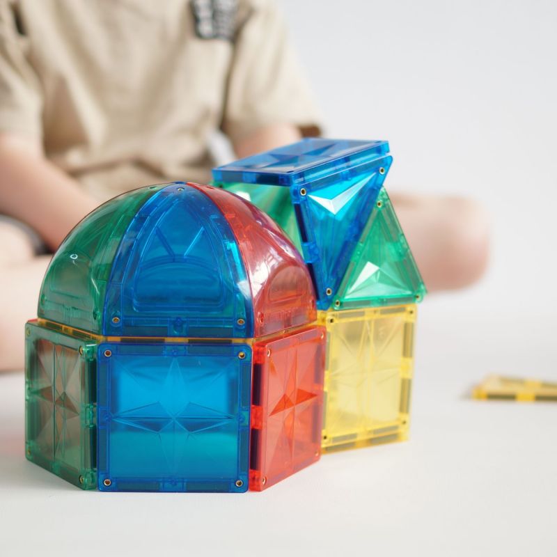 Kit de construction magnétiques dôme intense (47 pièces) Cleverclixx Ambiance 2