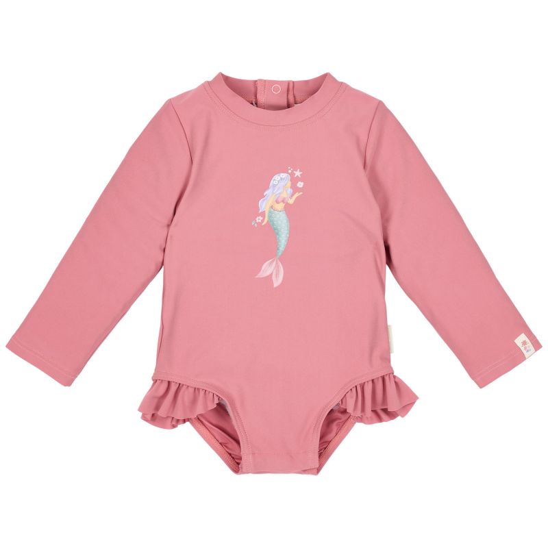 Maillot de bain manches longues 1 pièce à volants Dreamy Pink (3-4 ans) Little Dutch Produit 1