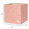 Cube de rangement en tissu recyclé Terrazzo argile  par 3 sprouts