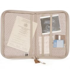 Protège carnet de santé à pois Poppy Cannelle