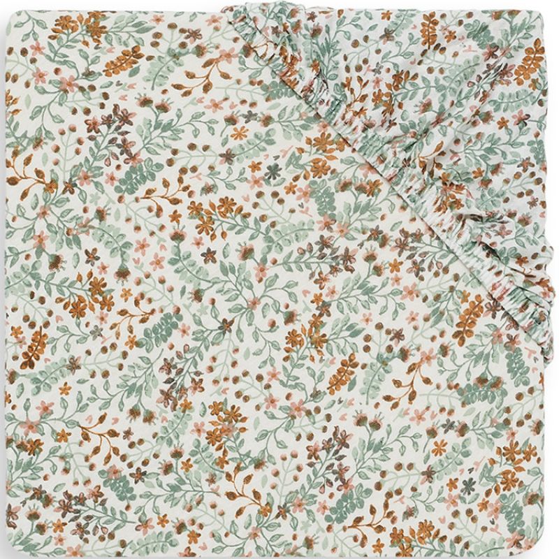 Drap housse en coton Bloom (60 x 120 cm) Jollein