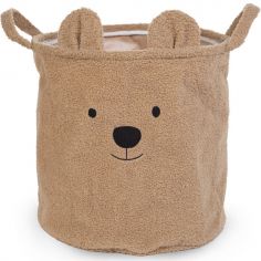 Panier de rangement Teddy beige (40 x 40 cm) - Childhome