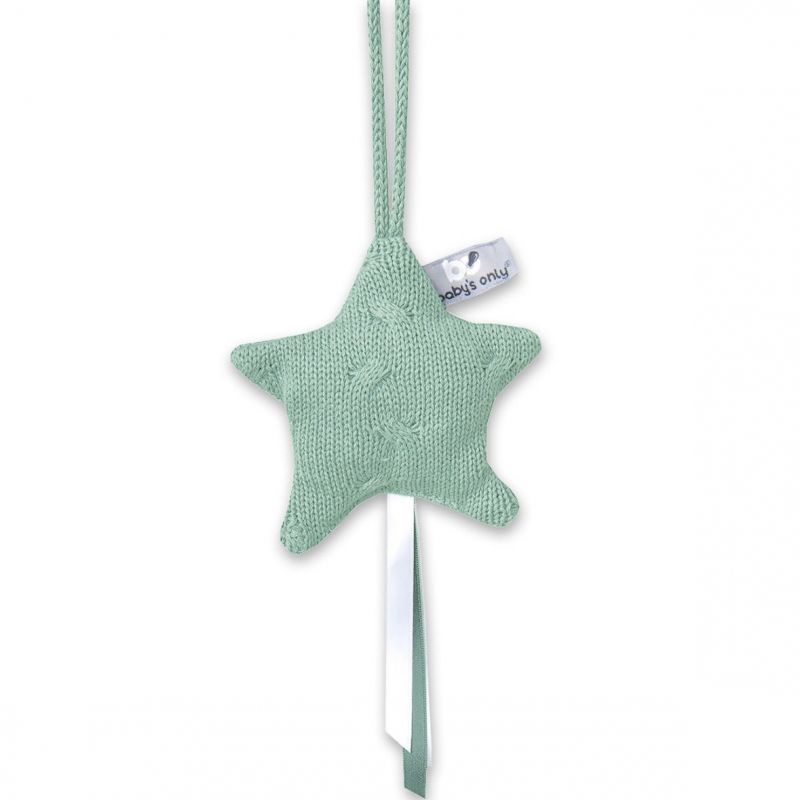 Etoile décorative à suspendre Cable Uni vert menthe Baby's Only