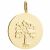 Variation Doré du produit Pendentif Arbre de vie personnalisable (plaqué or) de la marque Petits trésors