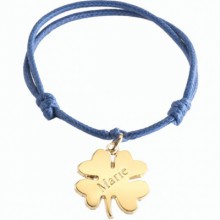 Bracelet cordon Lucky (plaqué or jaune)  par Petits trésors