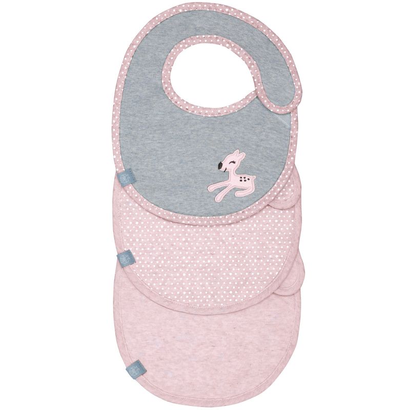 Lot de 3 bavoirs en éponge Lela rose clair Lässig