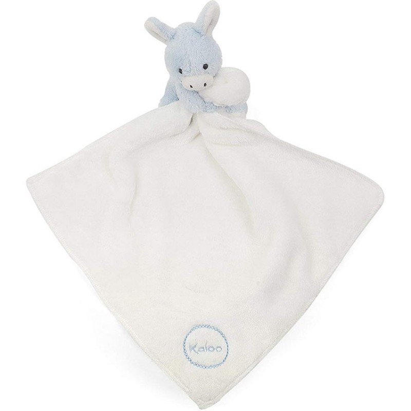 Doudou plat Les Amis Babies Regliss'anon bleu Kaloo