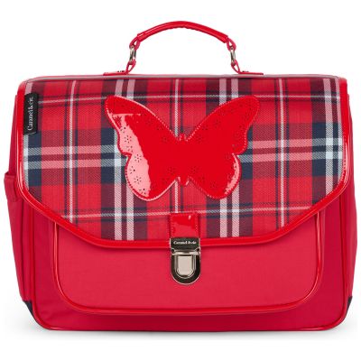 Cartable A4 primaire Butterfly Clan Tartan (38 cm) Caramel & Cie