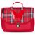 Variation Rouge, bleu, blanc du produit Cartable A4 primaire Butterfly Clan Tartan (38 cm) de la marque Caramel & Cie