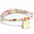 Variation Doré du produit Bracelet cordon liberty Kids coeur personnalisable (plaqué or) de la marque Petits trésors