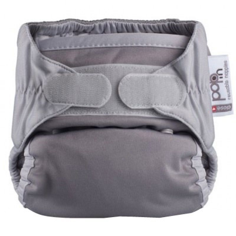 Couche lavable Pop-in bambou gris (3,5 à 17 kg) Close Parent