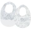 Lot de 2 bavoirs à pression Toile de Jouy gris Tartine et Chocolat Produit 1