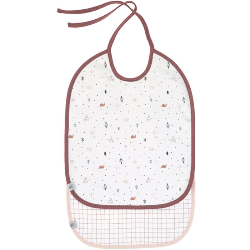 Lot de 2 bavoirs à nouer rose Garden Explorer Lässig