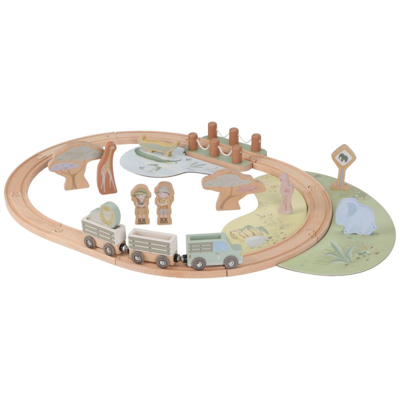 Circuit de train en bois Safari Friends Little Dutch Produit 2