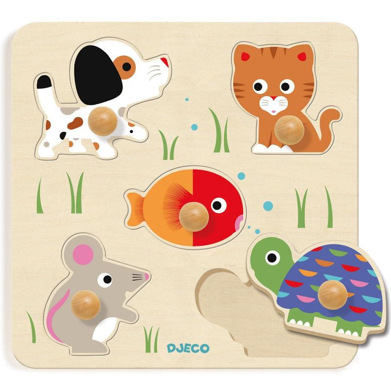 Puzzle d'encastrement Bulle et compagnie (5 pièces) Djeco