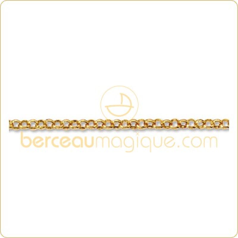 Chaîne maillons jaseron (or jaune)  Berceau magique bijoux