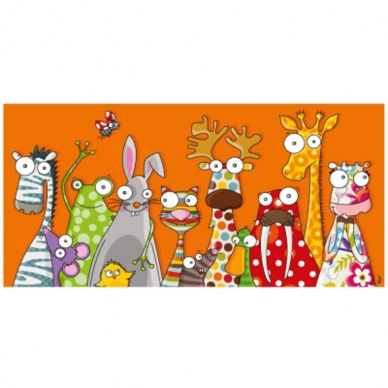 Tableau les animaux (38 x 78 cm) Série-Golo