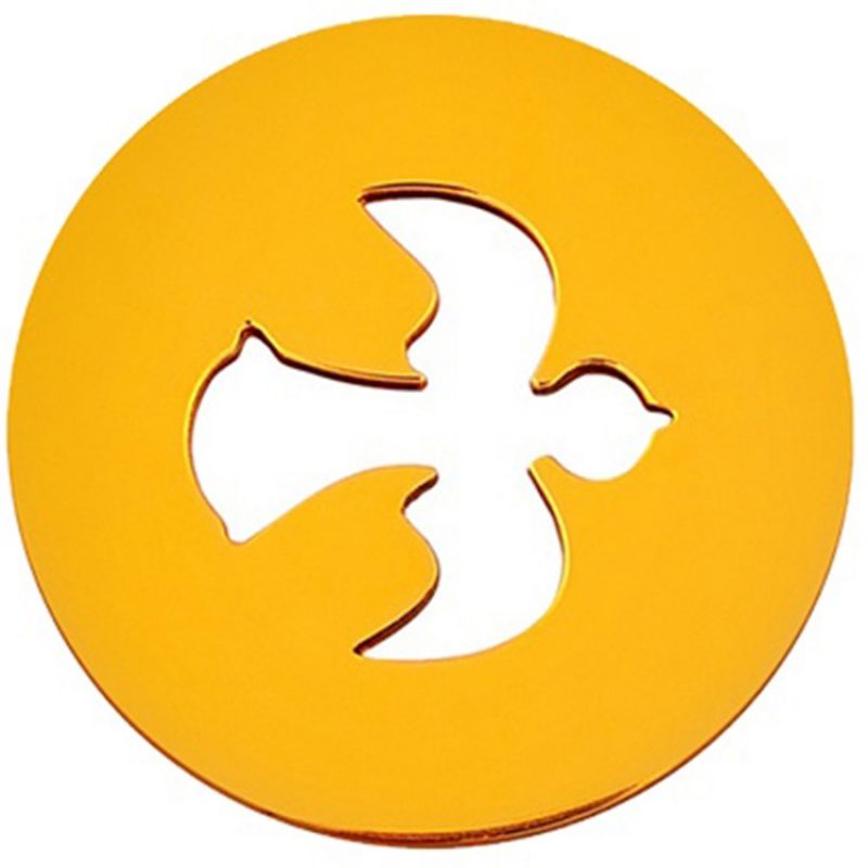 Médaille colombe (or jaune 18 carats) Maison La Couronne