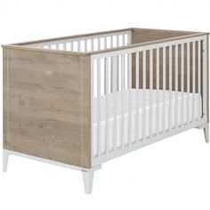 Lit bébé évolutif en chêne blond Marcel (70 x 140)