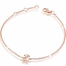 Bracelet sur chaîne Briciole fille (or rose 750° et diamant)  par leBebé