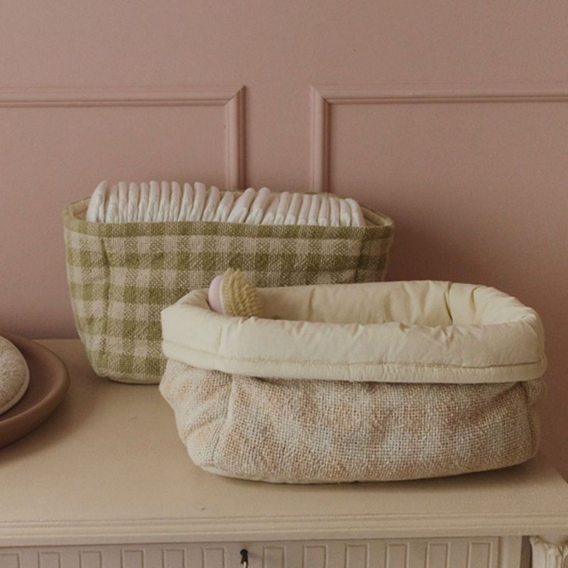 Panier matelassé enfant Rose (30 x 20 cm) Lorena Canals Ambiance 2