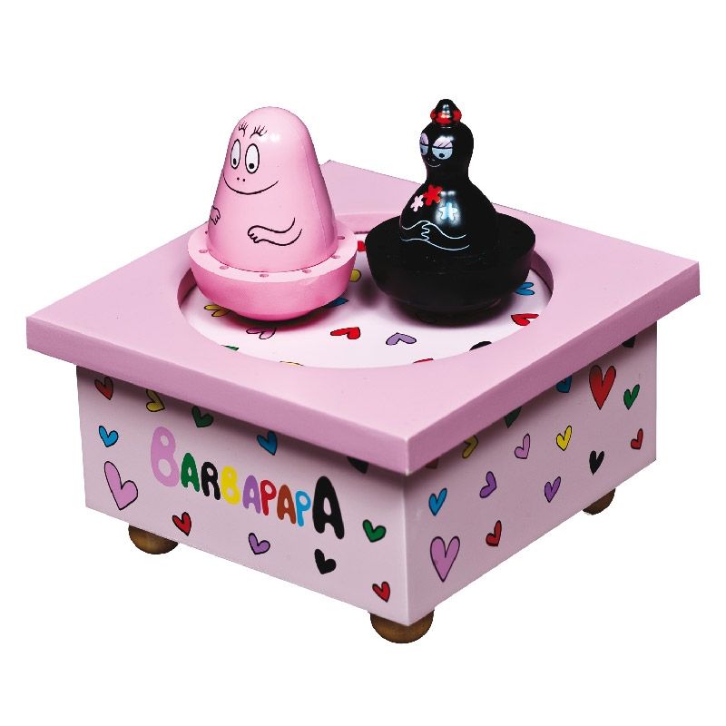 Boîte à musique magnétique Barbapapa rose Trousselier