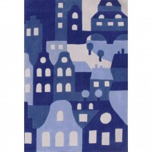 Tapis Amsterdam bleu (140 x 200 cm)   par AFKliving