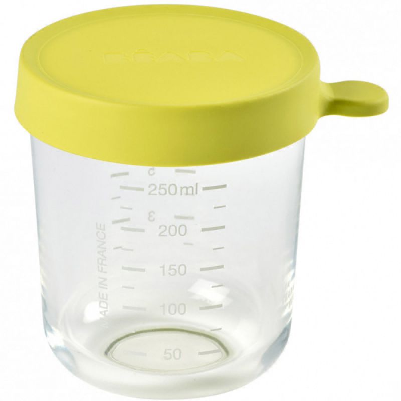 Pot de conservation Portion verre néon (250 ml) Béaba