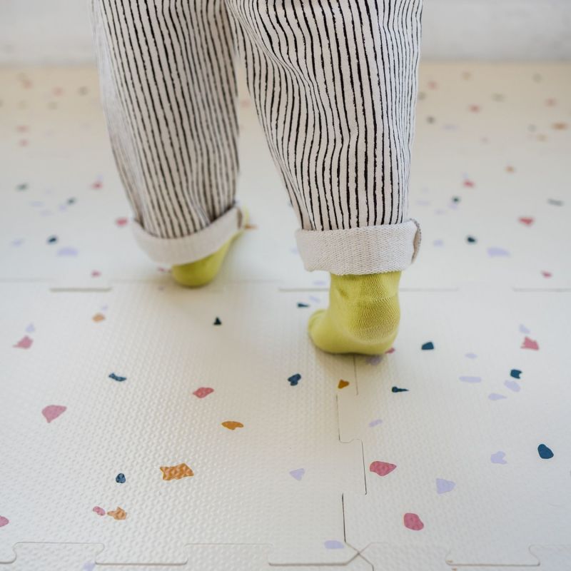 Tapis puzzle Terrazzo Crème (171 x 123 cm) 3 sprouts Ambiance 5