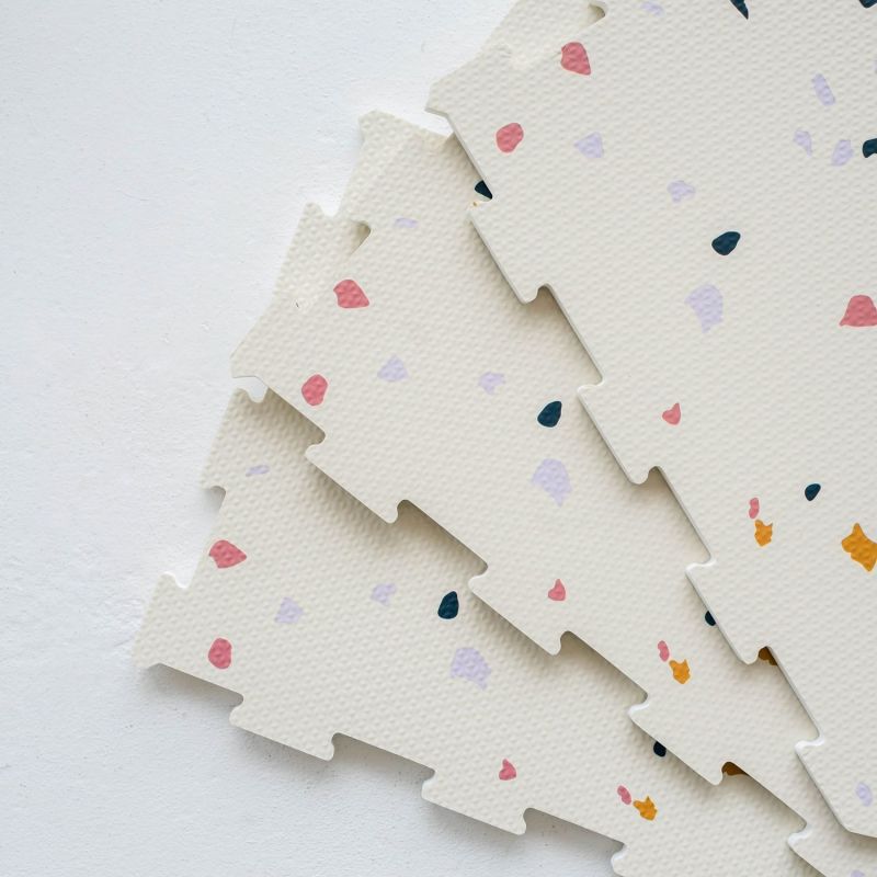 Tapis puzzle Terrazzo Crème (171 x 123 cm) 3 sprouts Ambiance 9