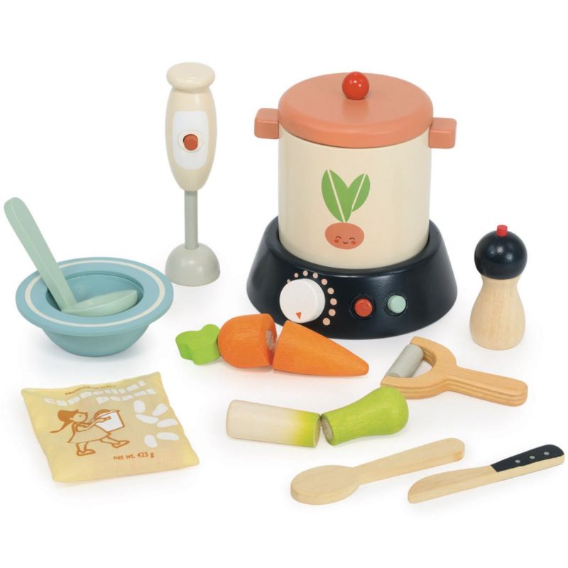 Robot soupe légumes et accessoires en bois Tender Leaf Produit 1